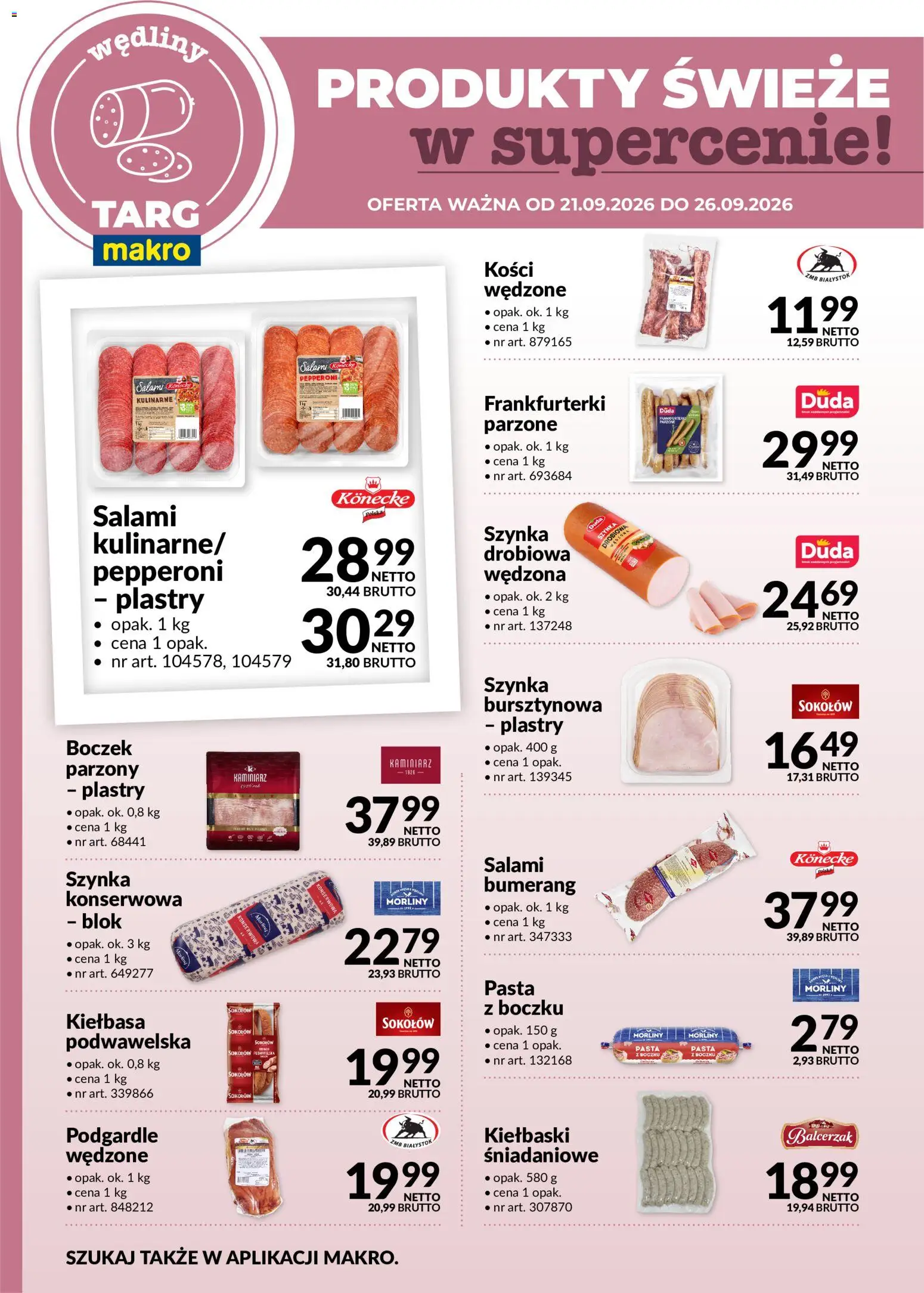 Pogląd gazetki "Makro gazetka - Oferta świeża w super cenach" ze sklepu Makro ważnej od 21.09.2026