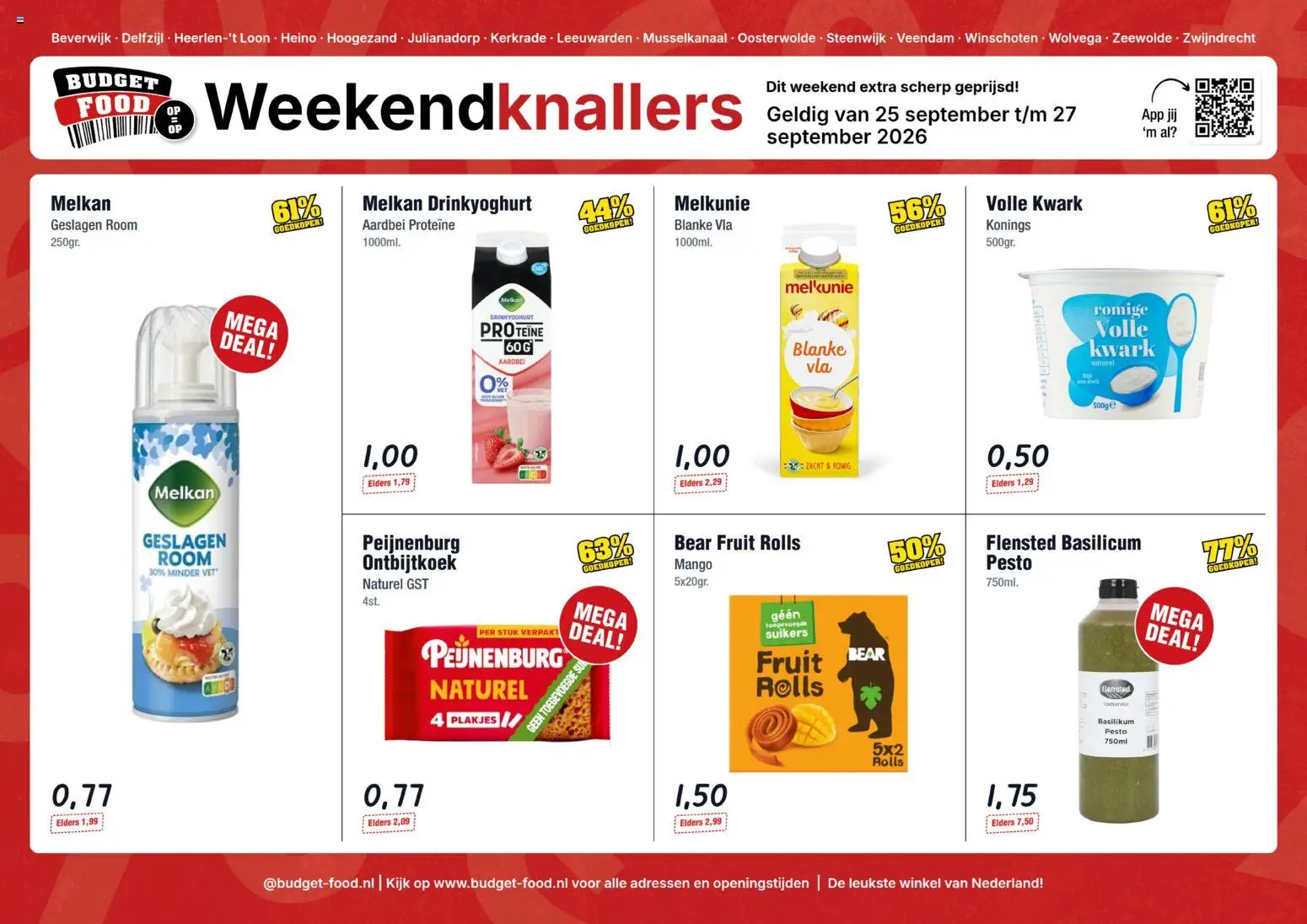 Voorbeeld van Budget Food folder van winkel Budget Food geldig vanaf 25-09-2026