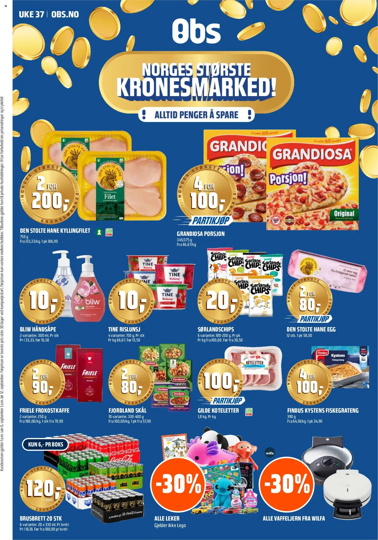 Forhåndsvis Coop Obs kundeavis fra butikk Coop Obs gyldig fra 07/09/2026