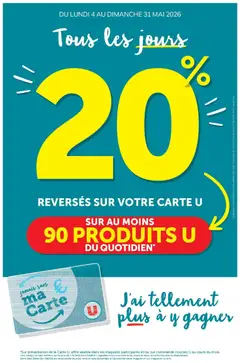 Prévisualisation de U Express - Ma sélection Carte U mai du magasin U Express formulaire valide 04/05/2026