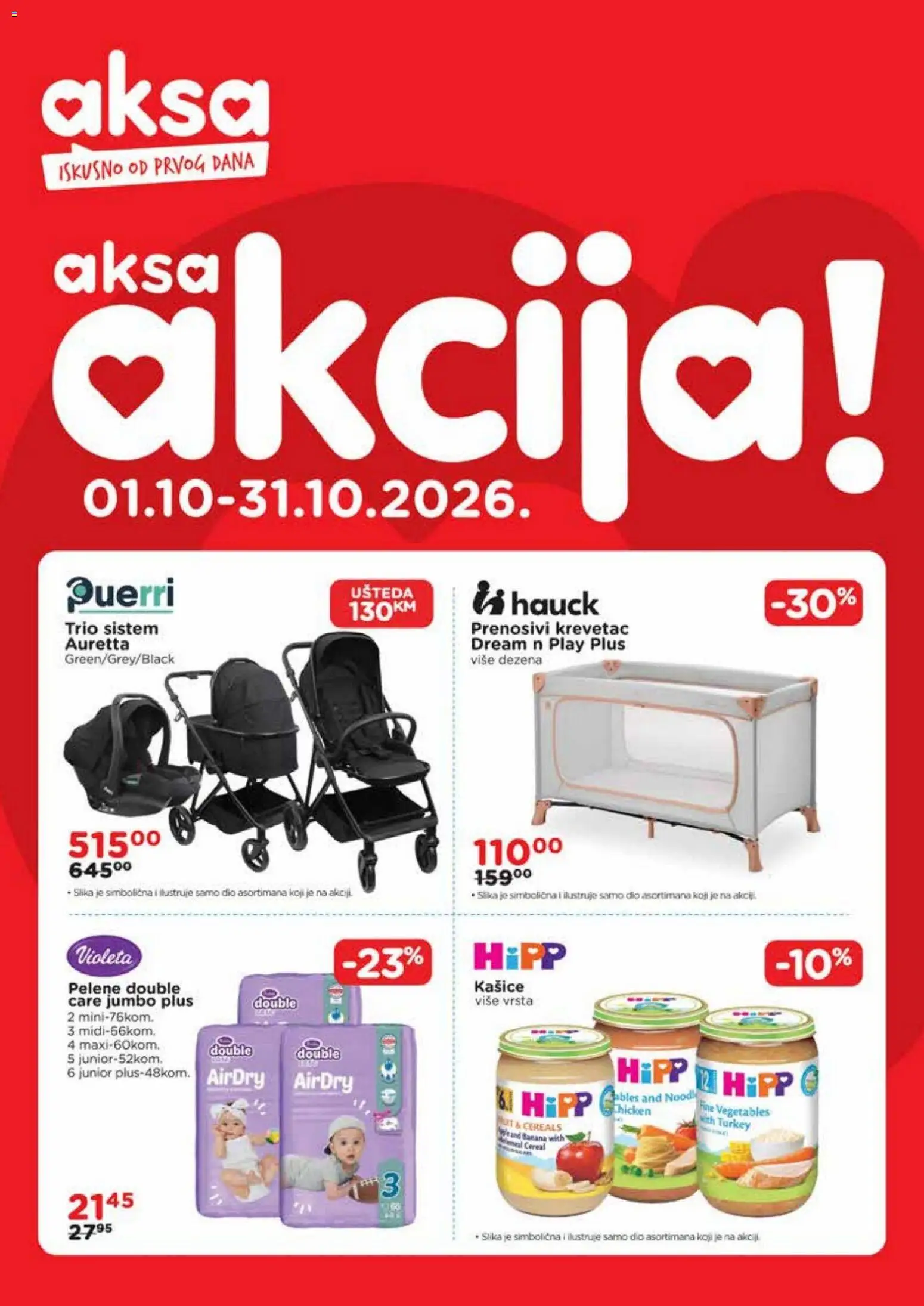Pregled letka Katalog 10 2026 trgovine AKSA vrijedi od 01.10.2026