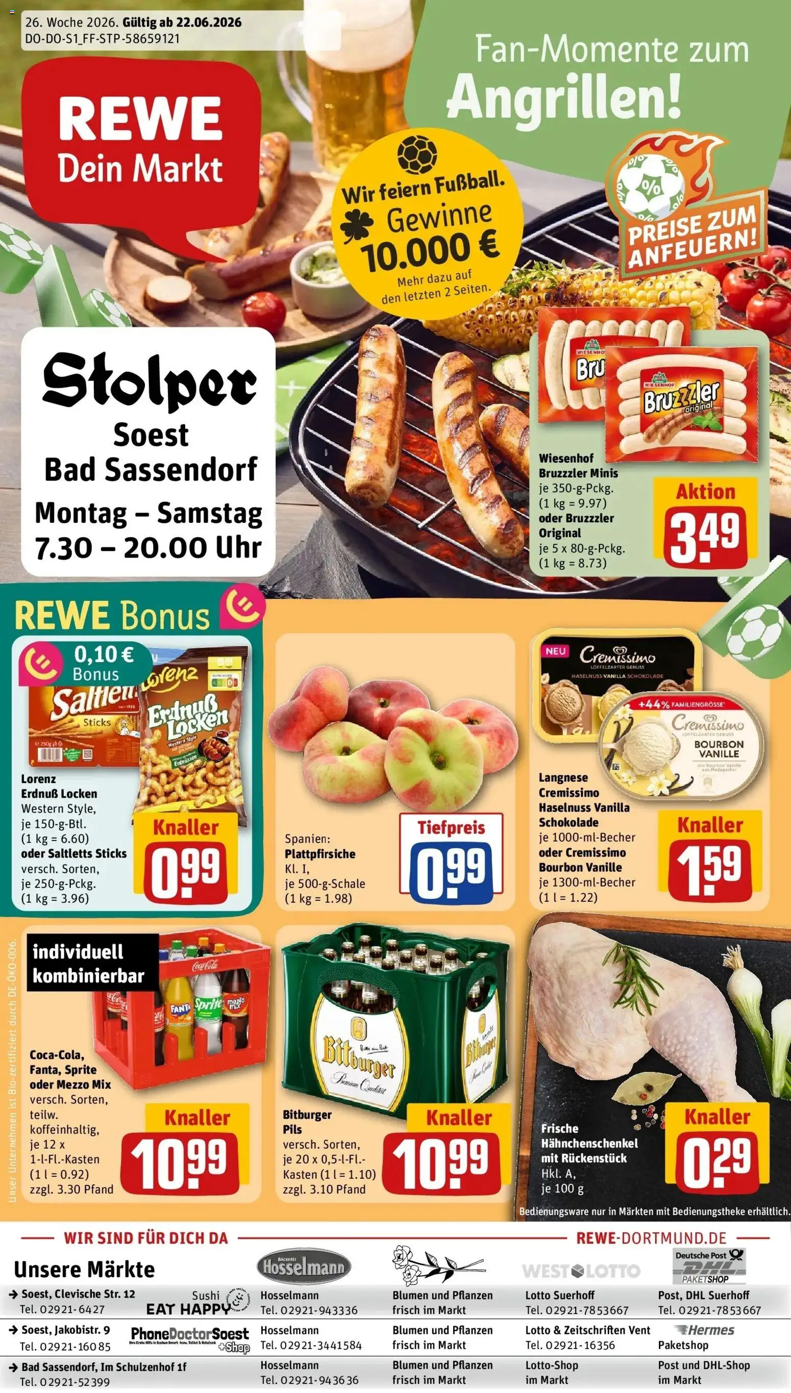 Vorschau von dem Prospekt des Geschäftes Rewe, gültig ab dem 21.06.2026