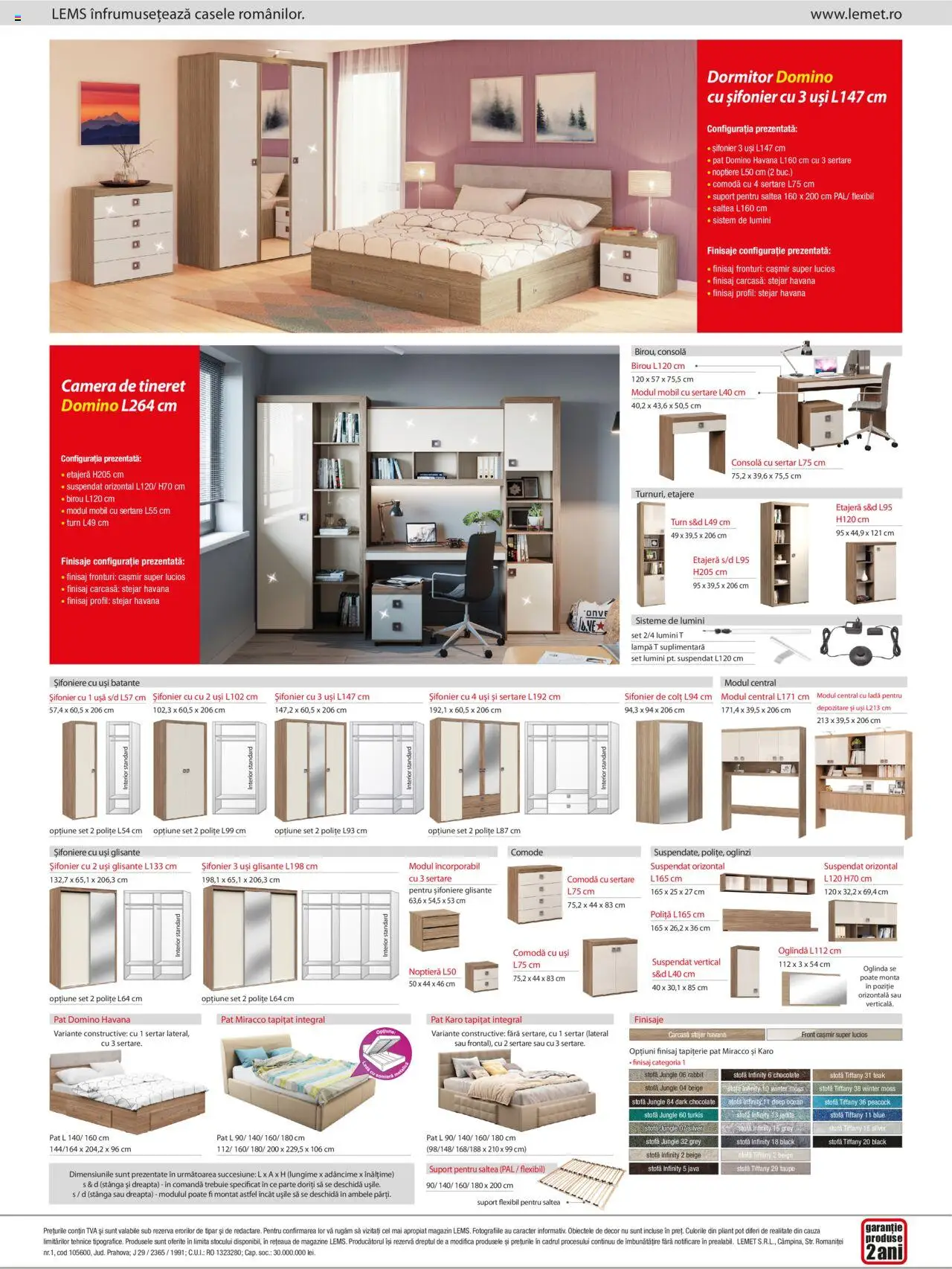 Previzualizarea de cataloage: Lem’s Catalog - Dormitor Domino valabil de la 17.11.2023