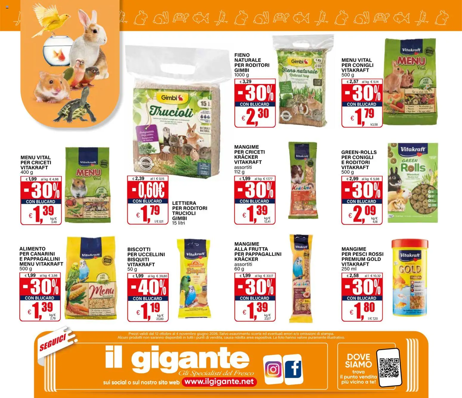 Anteprima dell'opuscolo Il Gigante volantino Amici di codina dal negozio Il Gigante valido da 12/10/2026 - Biscotti, Frutta, Tè