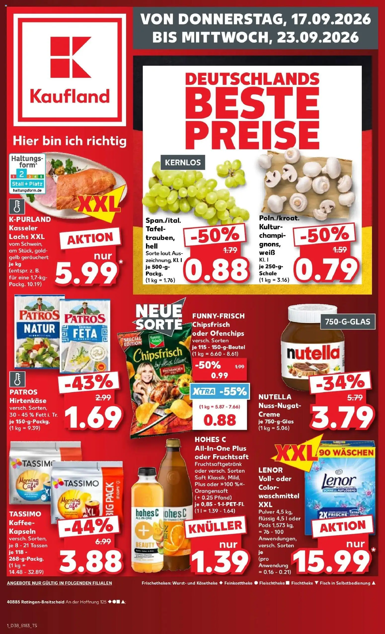 Vorschau von dem Prospekt des Geschäftes Kaufland, gültig ab dem 17.09.2026