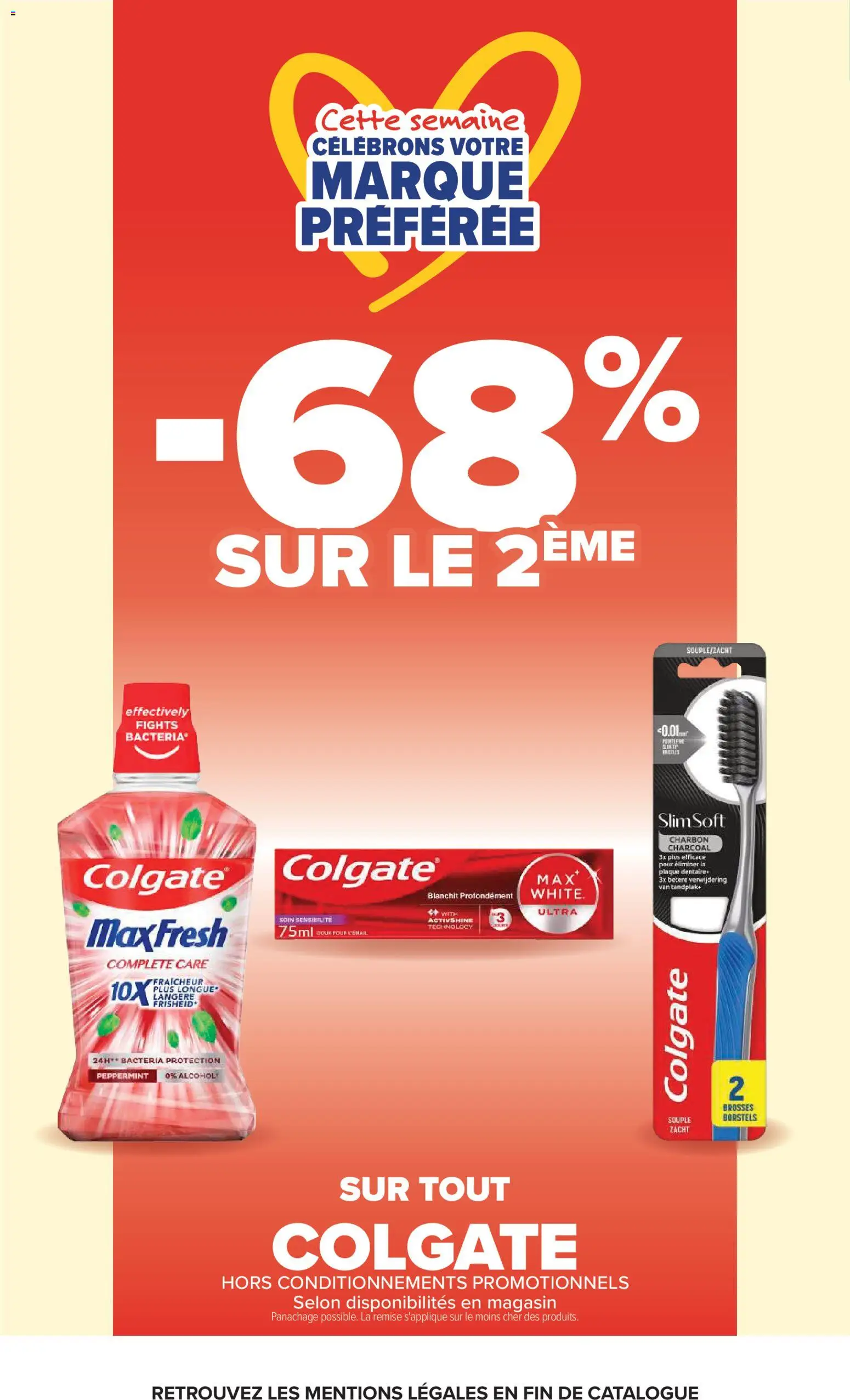 Prévisualisation de Carrefour Petit déjeuner du magasin Carrefour formulaire valide 03/11/2026 - Peppermint, Brosse, Alcool