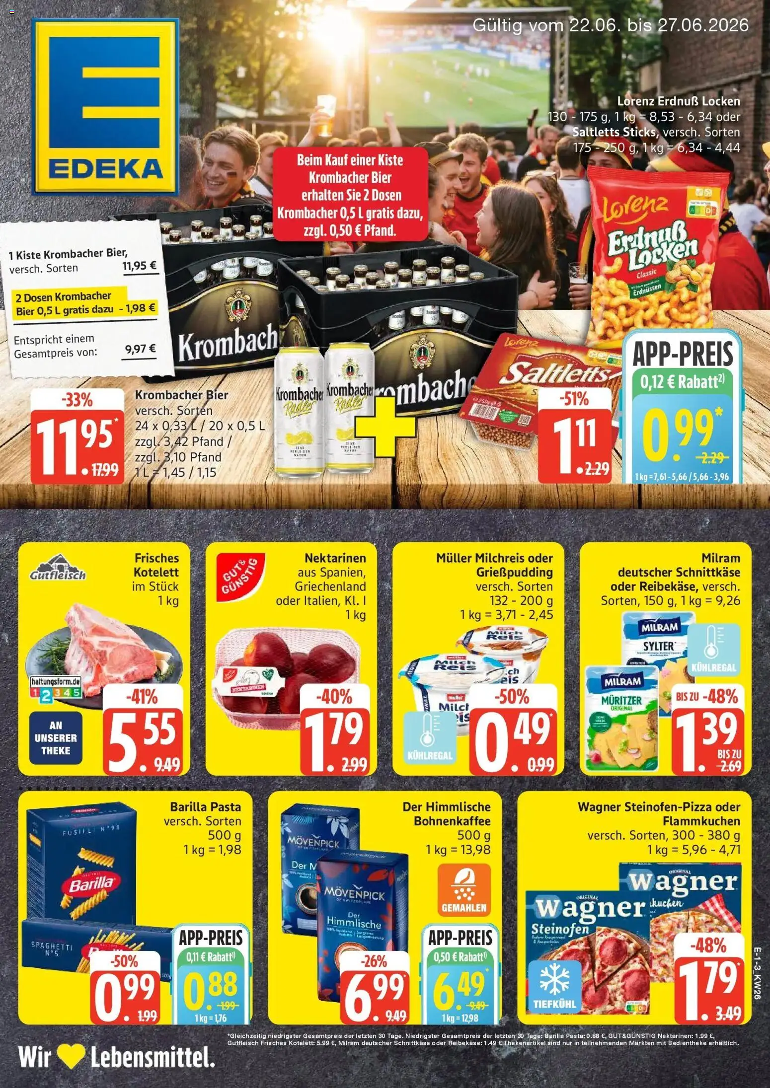 Vorschau von dem Prospekt des Geschäftes Edeka, gültig ab dem 22.06.2026