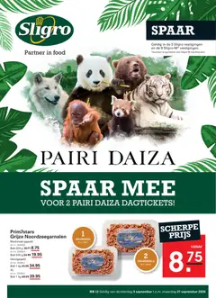 Prévisualisation de Sligro folder Spaar du magasin Sligro formulaire valide 03/09/2026