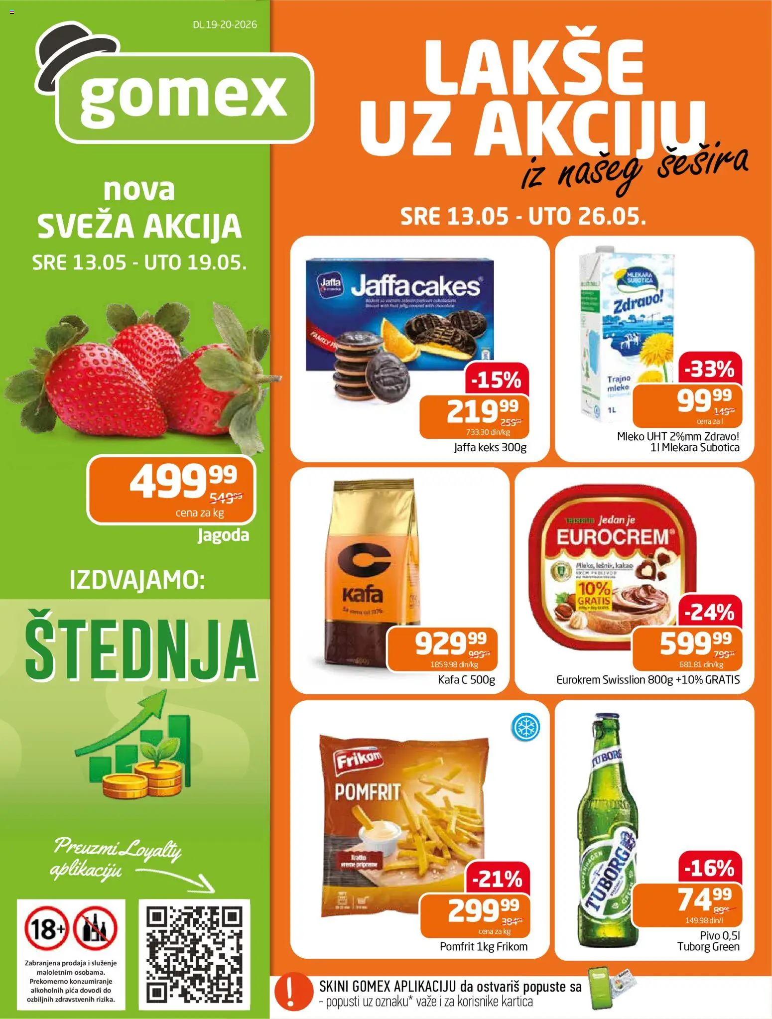 Pregled Gomex kataloga - važi od 13.05.2026