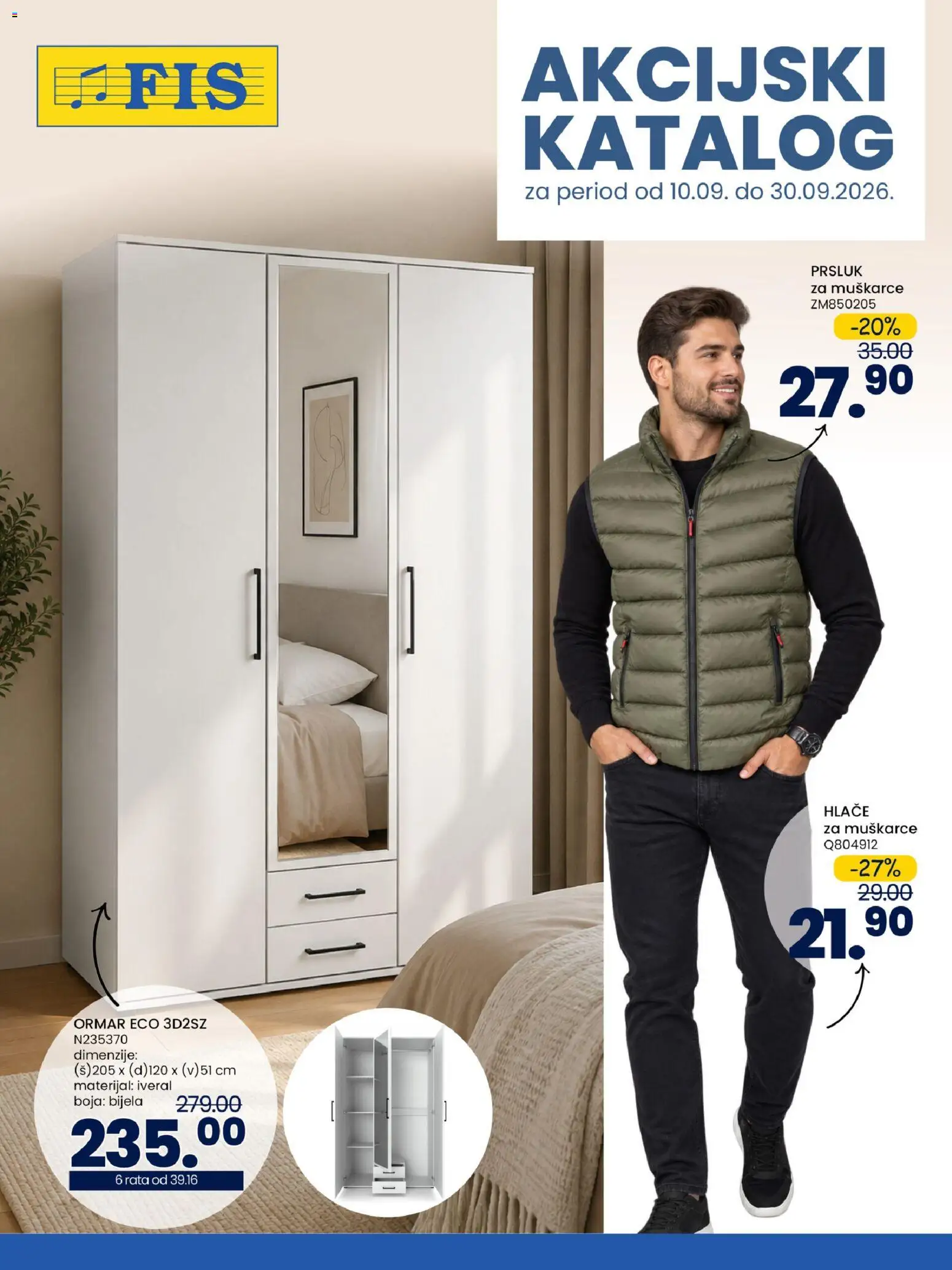 Pregled letka FIS katalog trgovine FIS vrijedi od 10.09.2026