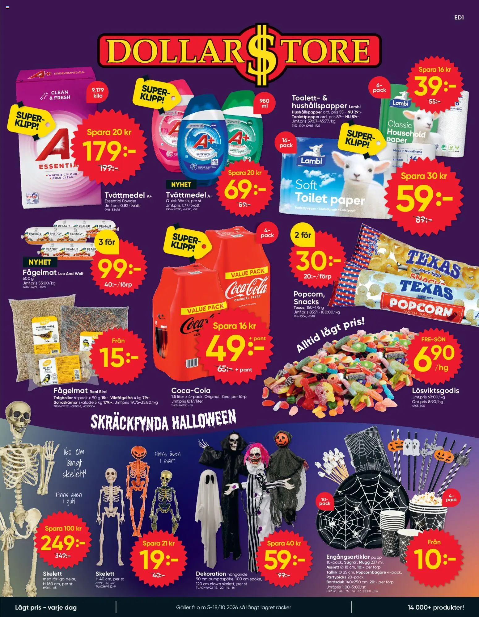 Förhandsgranska reklamblad Dollar Store erbjudanden från butik Dollar Store gäller från 05/10/2026