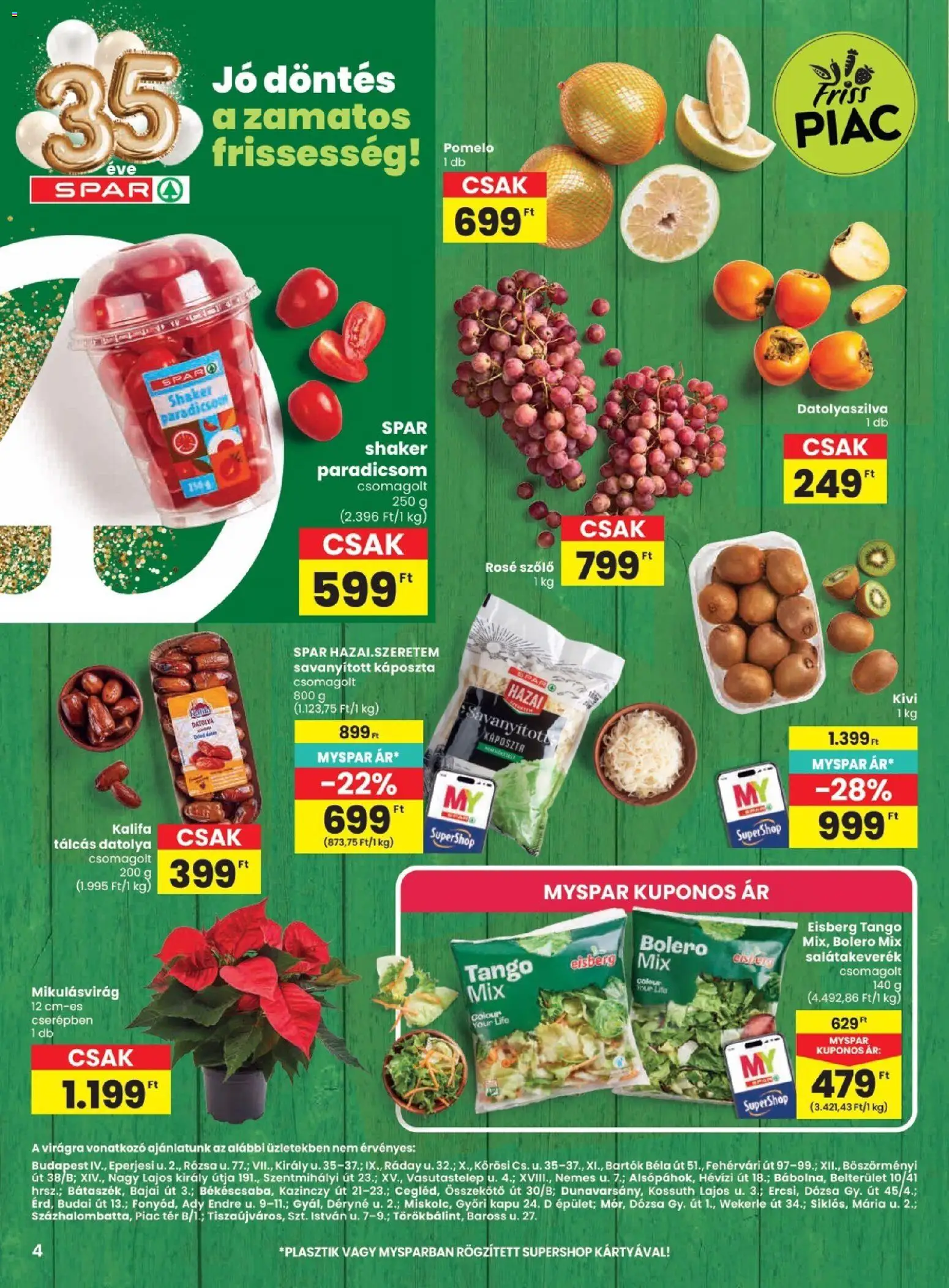 Spar - Spar akciós újság megtekintése, amely érvényes 2026.11.05.-től