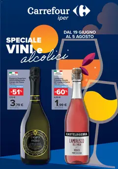 Anteprima dell'opuscolo Carrefour volantino Iper Vini e alcolici dal negozio Carrefour valido da 19/06/2026