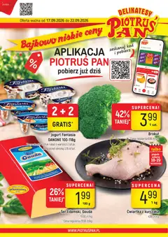 Pogląd gazetki "Piotruś Pan gazetka" ze sklepu Piotruś Pan ważnej od 17.09.2026