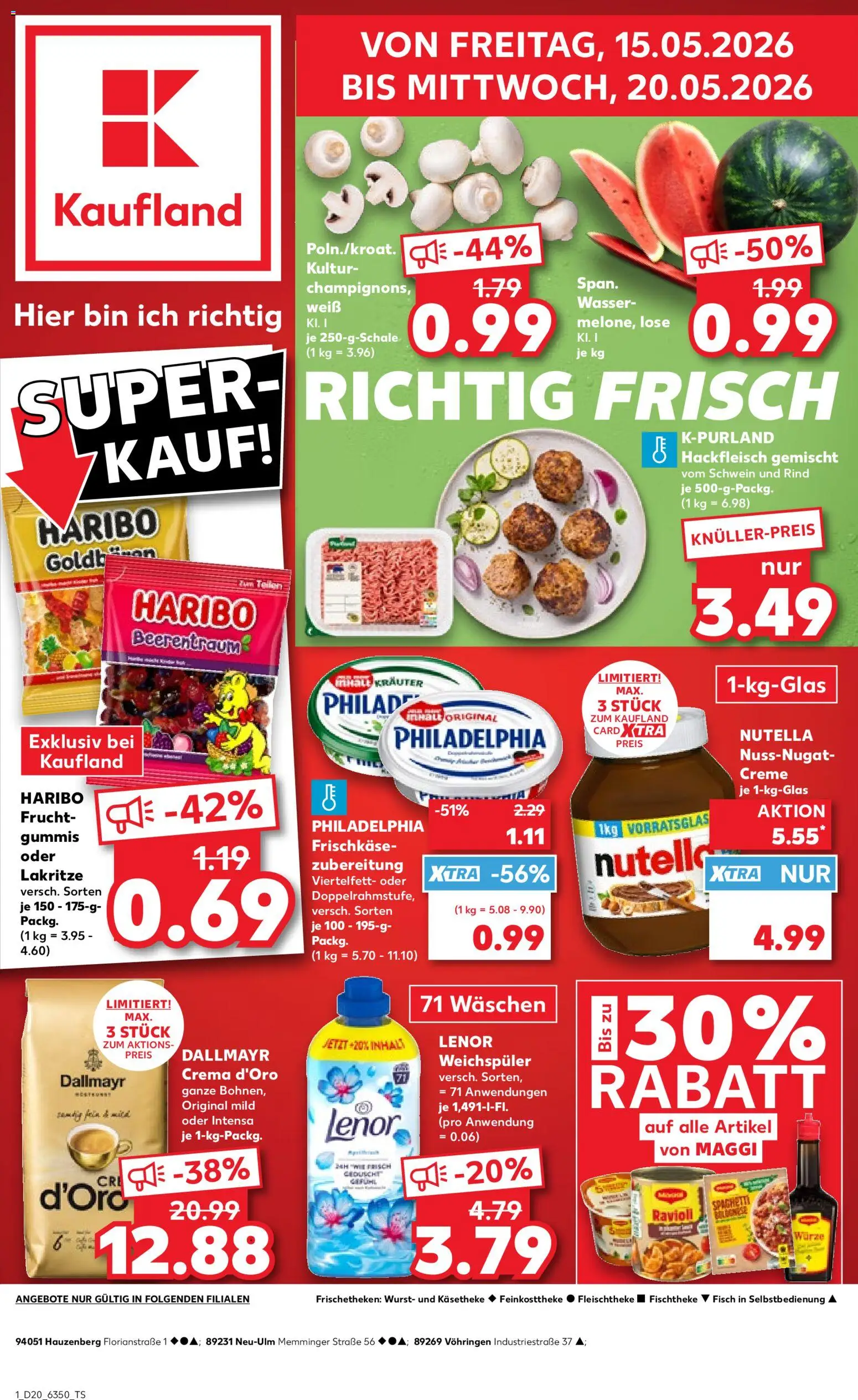 Náhled nabídky: Kaufland Německo Kaufland Německo leták platný od 15.05.2026