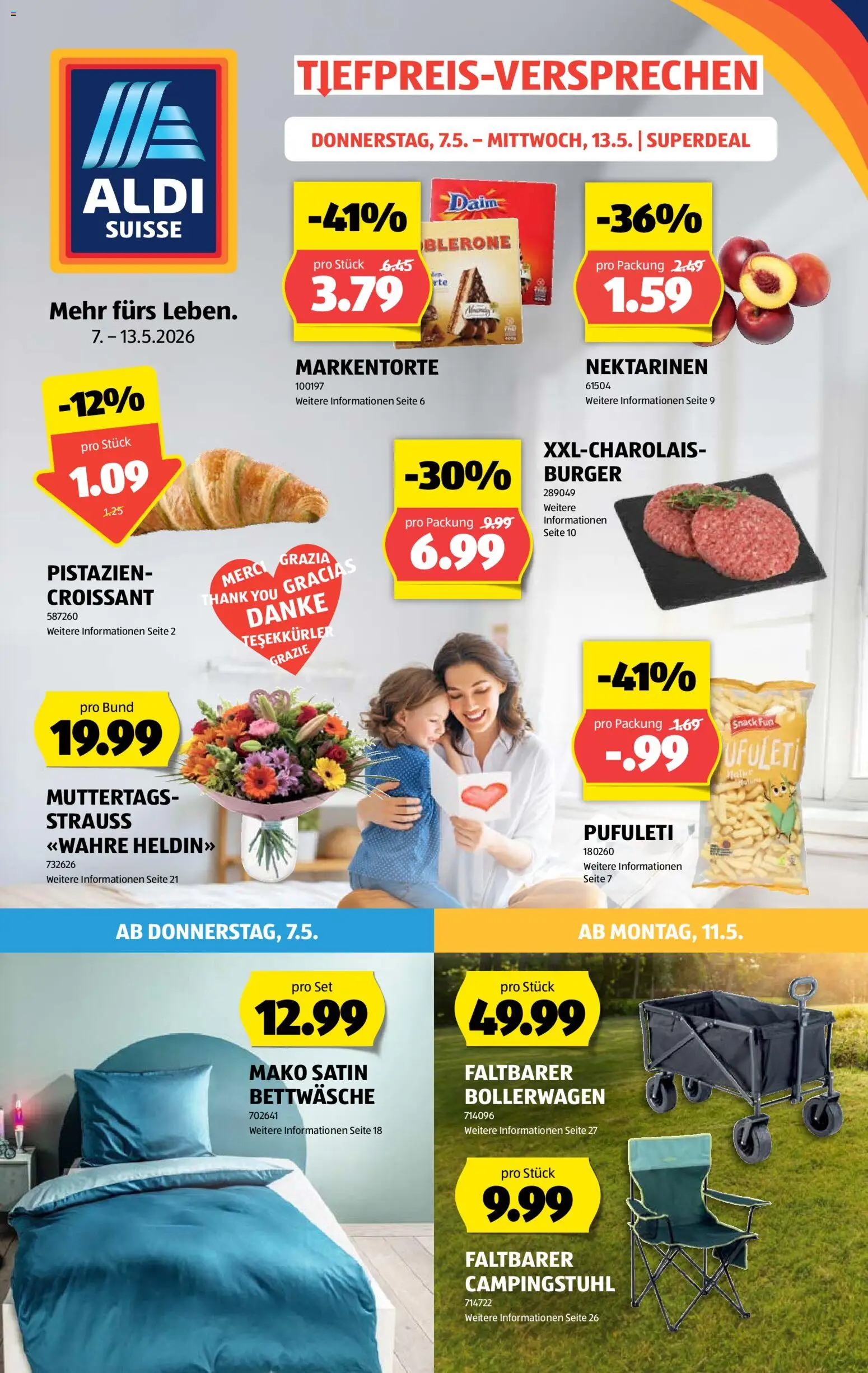 Vorschau des Merkblatts Aldi aktionen vom Shop Aldi gültig von 07.05.2026 bis 13.05.2026