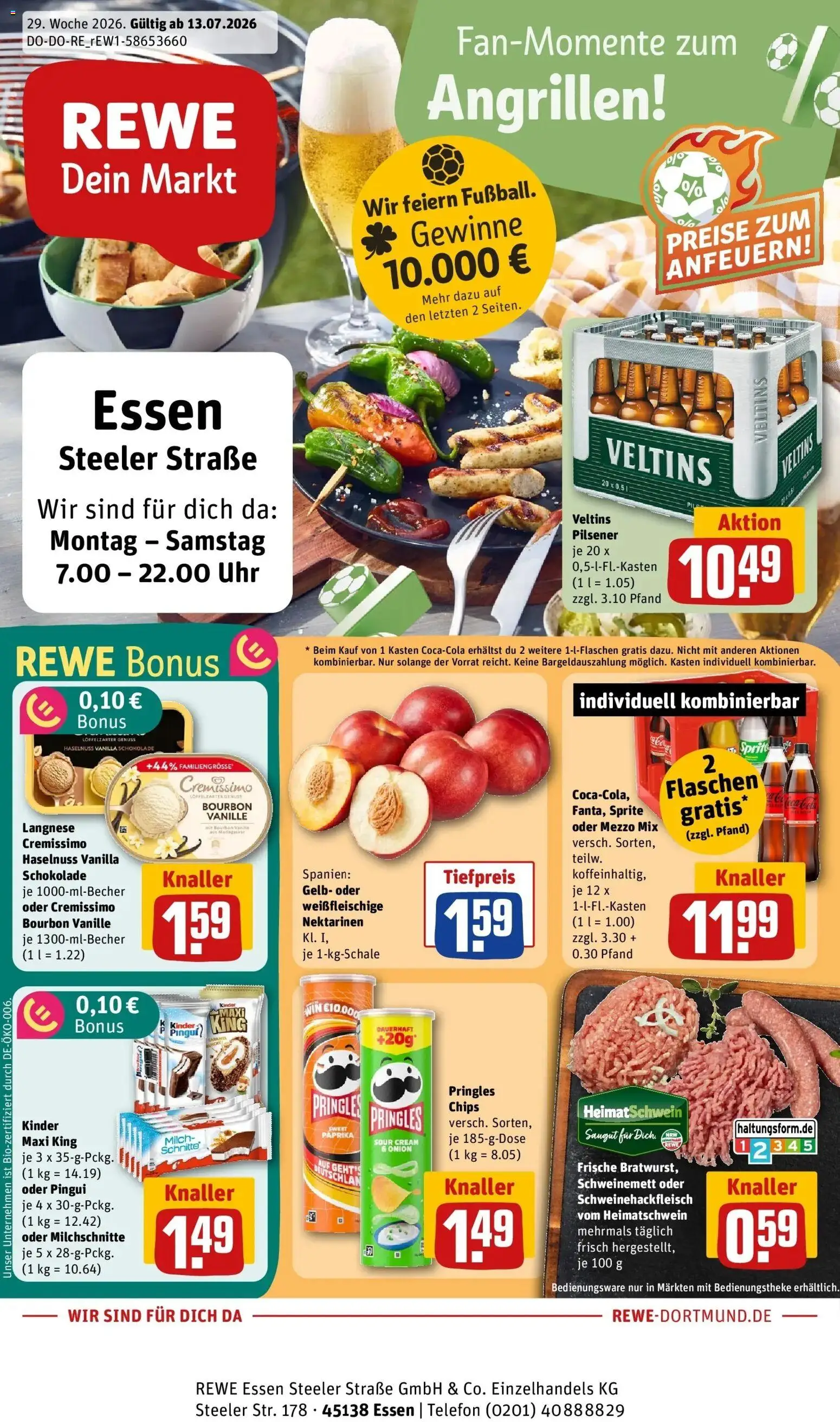 Vorschau von dem Prospekt des Geschäftes Rewe, gültig ab dem 13.07.2026