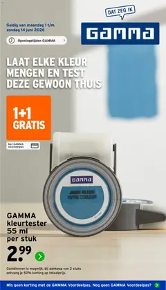 Voorbeeld van GAMMA folder van winkel GAMMA geldig vanaf 01-06-2026