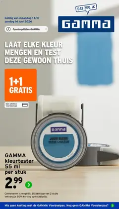 Voorbeeld van GAMMA folder van winkel GAMMA geldig vanaf 01-06-2026