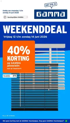 Voorbeeld van GAMMA folder van winkel GAMMA geldig vanaf 01-06-2026
