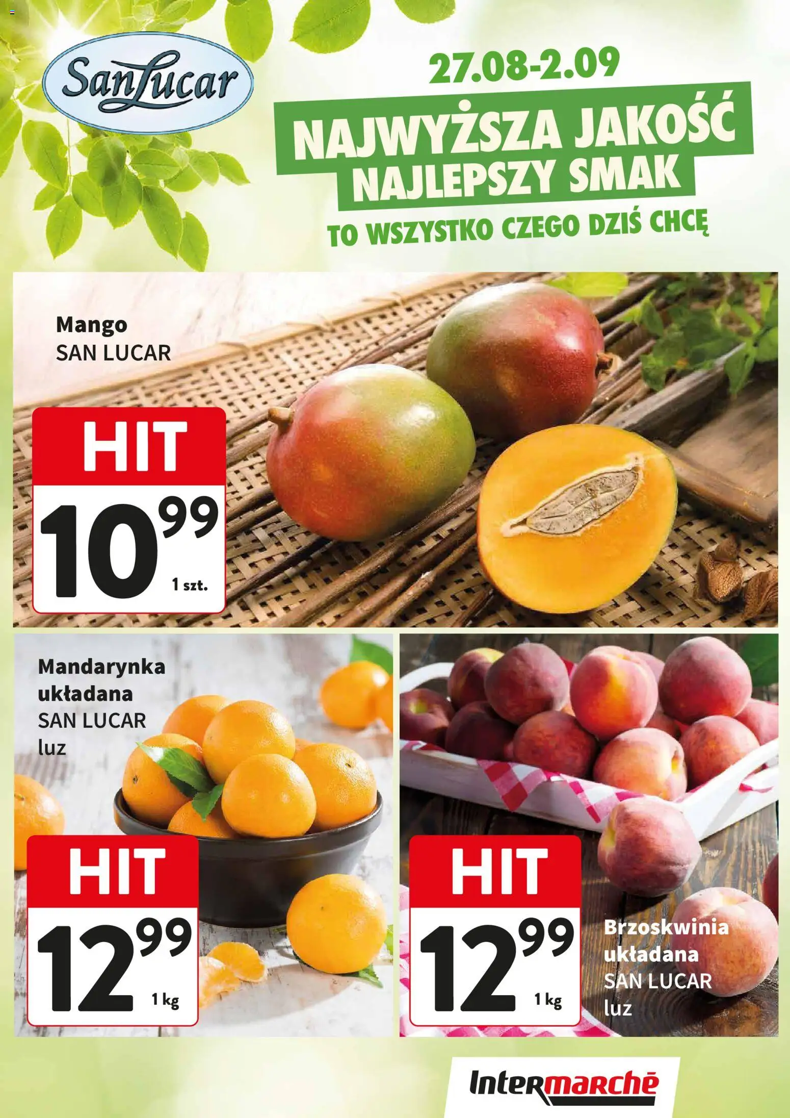Pogląd gazetki "Intermarche gazetka - Świeży Hit" ze sklepu Intermarche ważnej od 27.08.2026