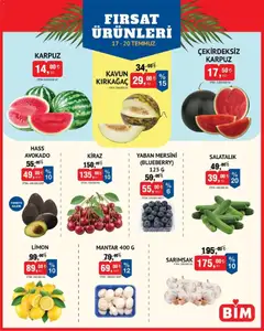 BİM BİM - Meyve Sebze, İndirim 17.07.2026 - Broşürünün önizlemesi
