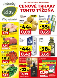 Náhľad Klas letáku platného od 25.05.2026