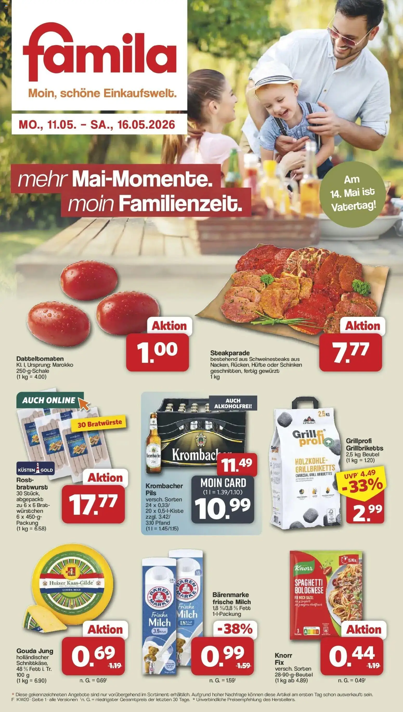 Vorschau von dem Prospekt des Geschäftes Famila Nordwest, gültig ab dem 11.05.2026