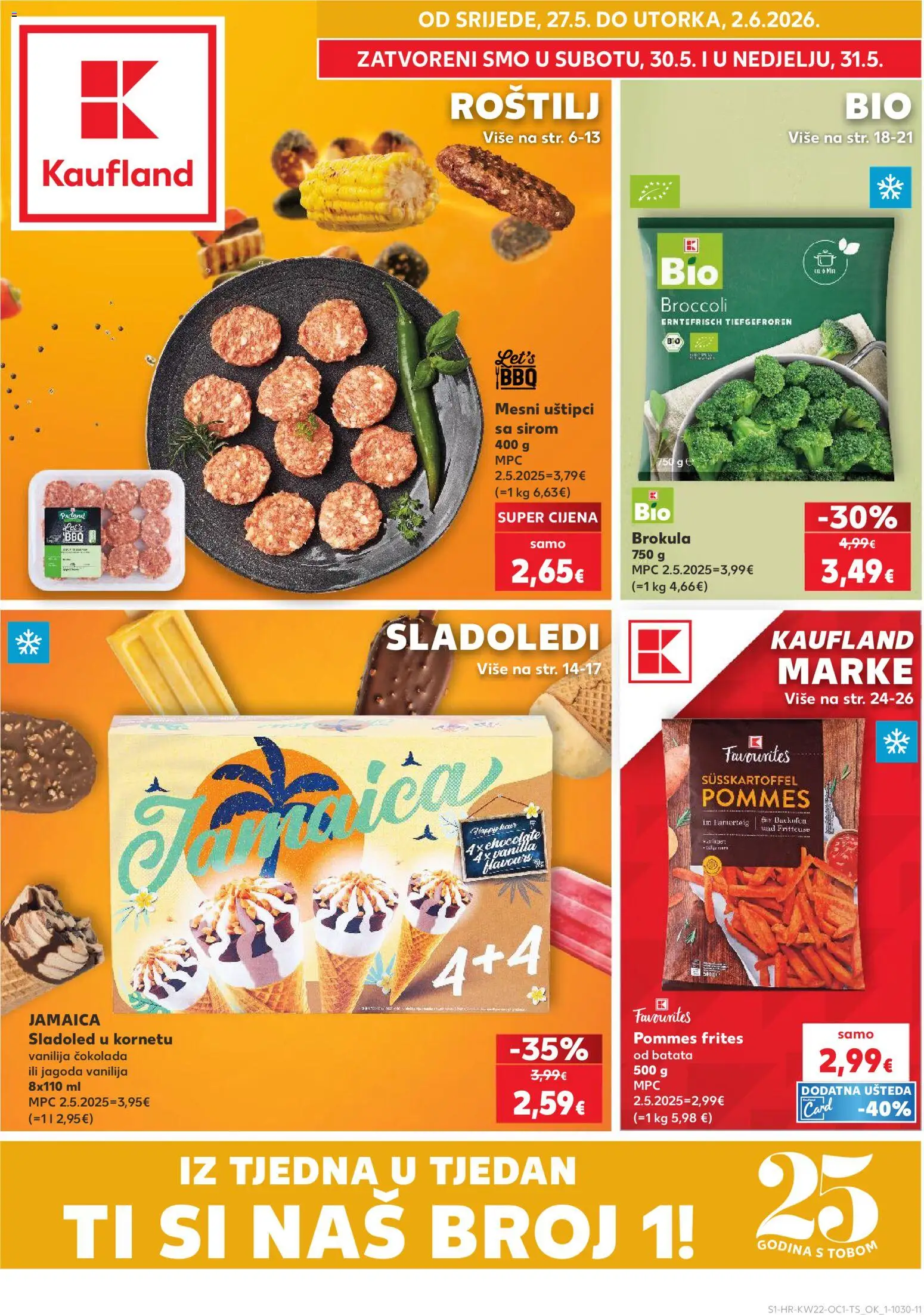 Pregled letka Slavonski Brod trgovine Kaufland vrijedi od 27.05.2026