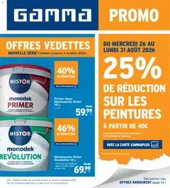 Voorbeeld van GAMMA Publicité van winkel GAMMA geldig vanaf 26/08/2026