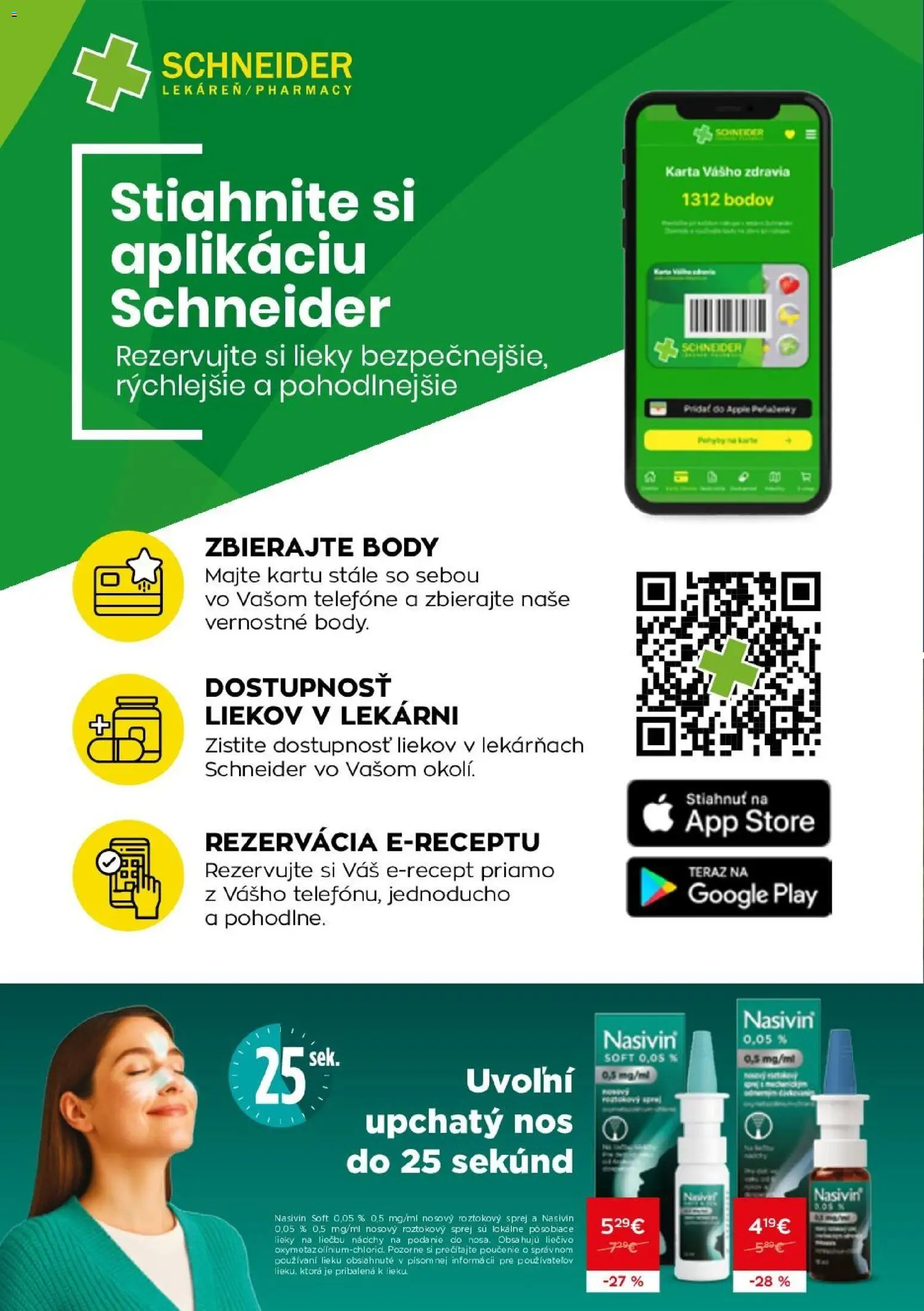 Náhľad Schneider lekáreň letáku platného od 01.09.2026