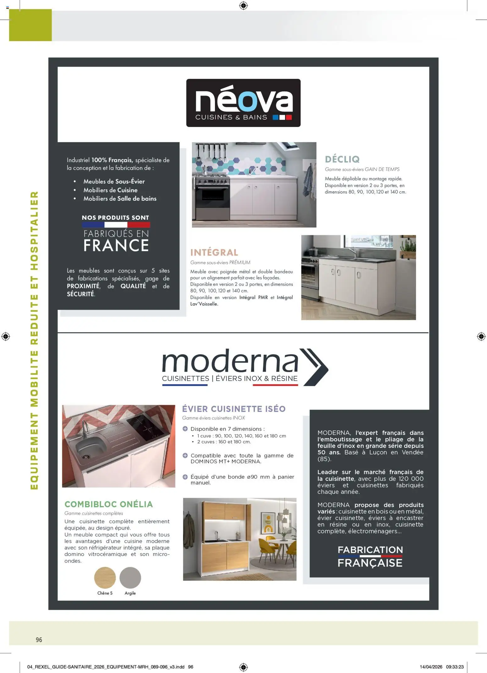 Prévisualisation de Rexel - Brochure Sanitaire du magasin Rexel formulaire valide 20/04/2026 - Meuble, Réfrigérateur, Panier, Argile, Base
