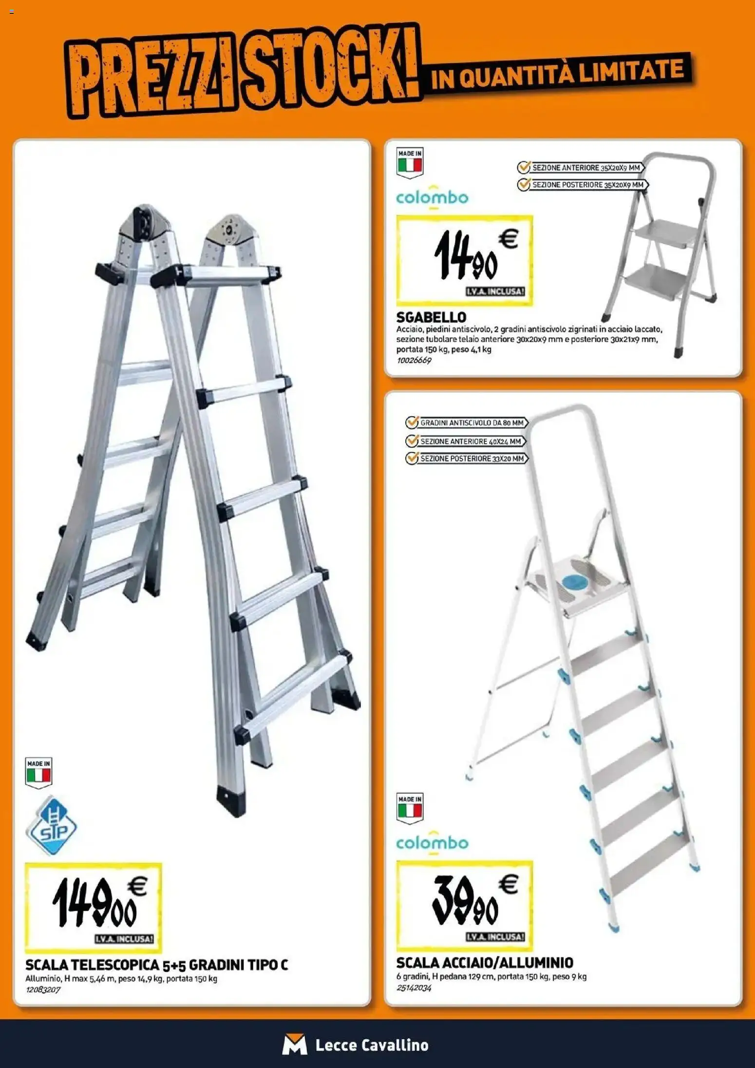 Anteprima dell'opuscolo TECNOMAT catalogo Cavallino dal negozio TECNOMAT valido da 29/10/2026 - Scala, Sgabello
