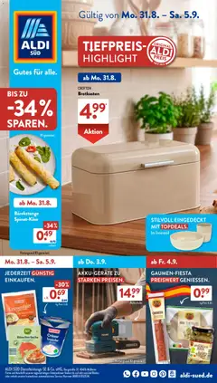 Vorschau von dem Prospekt des Geschäftes Aldi Süd, gültig ab dem 31.08.2026