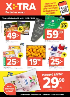 Förhandsgranska reklamblad Coop X:-TRA erbjudanden från butik Coop X:-TRA gäller från 12/10/2026