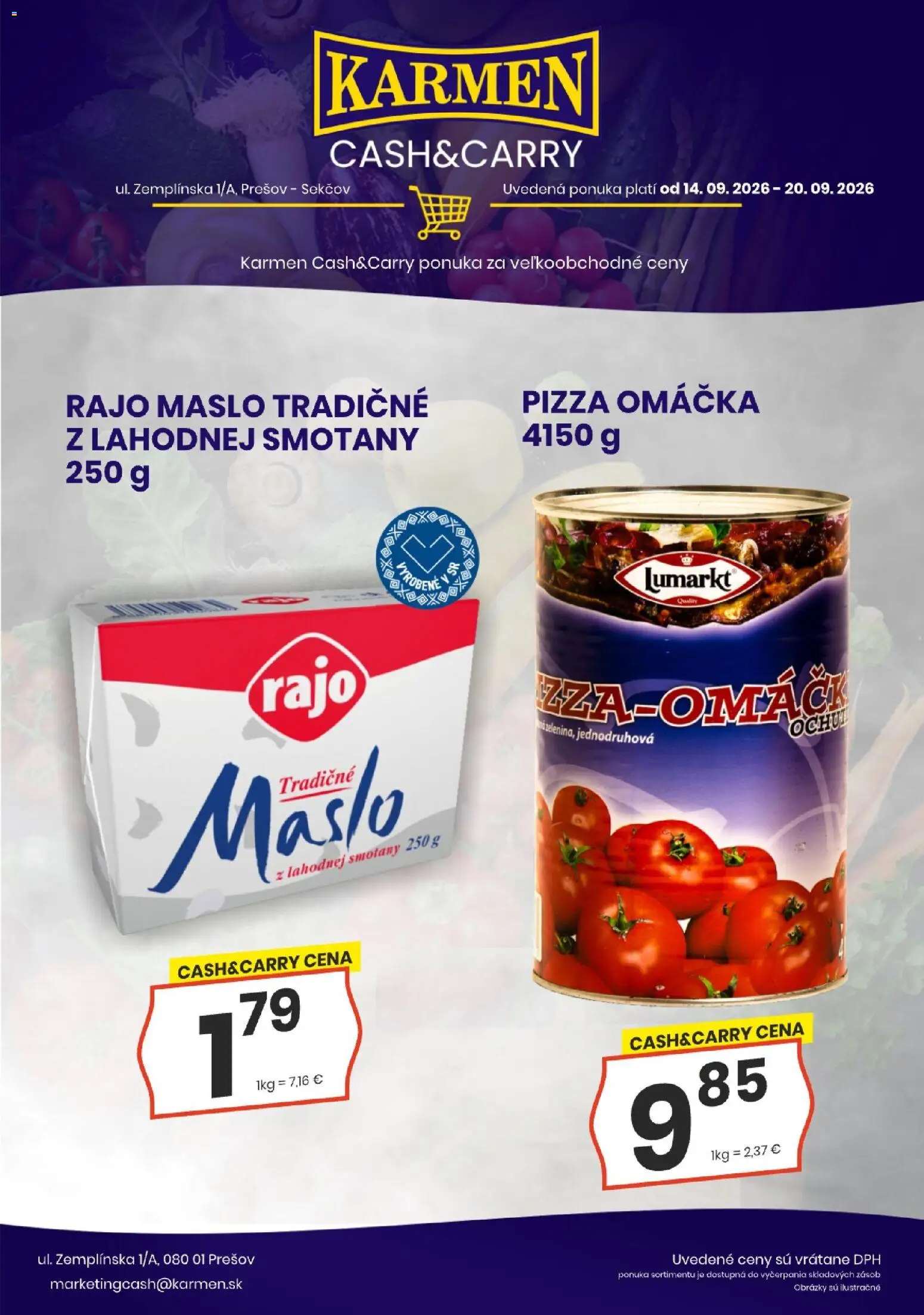 Náhľad KARMEN CBA letáku platného od 14.09.2026
