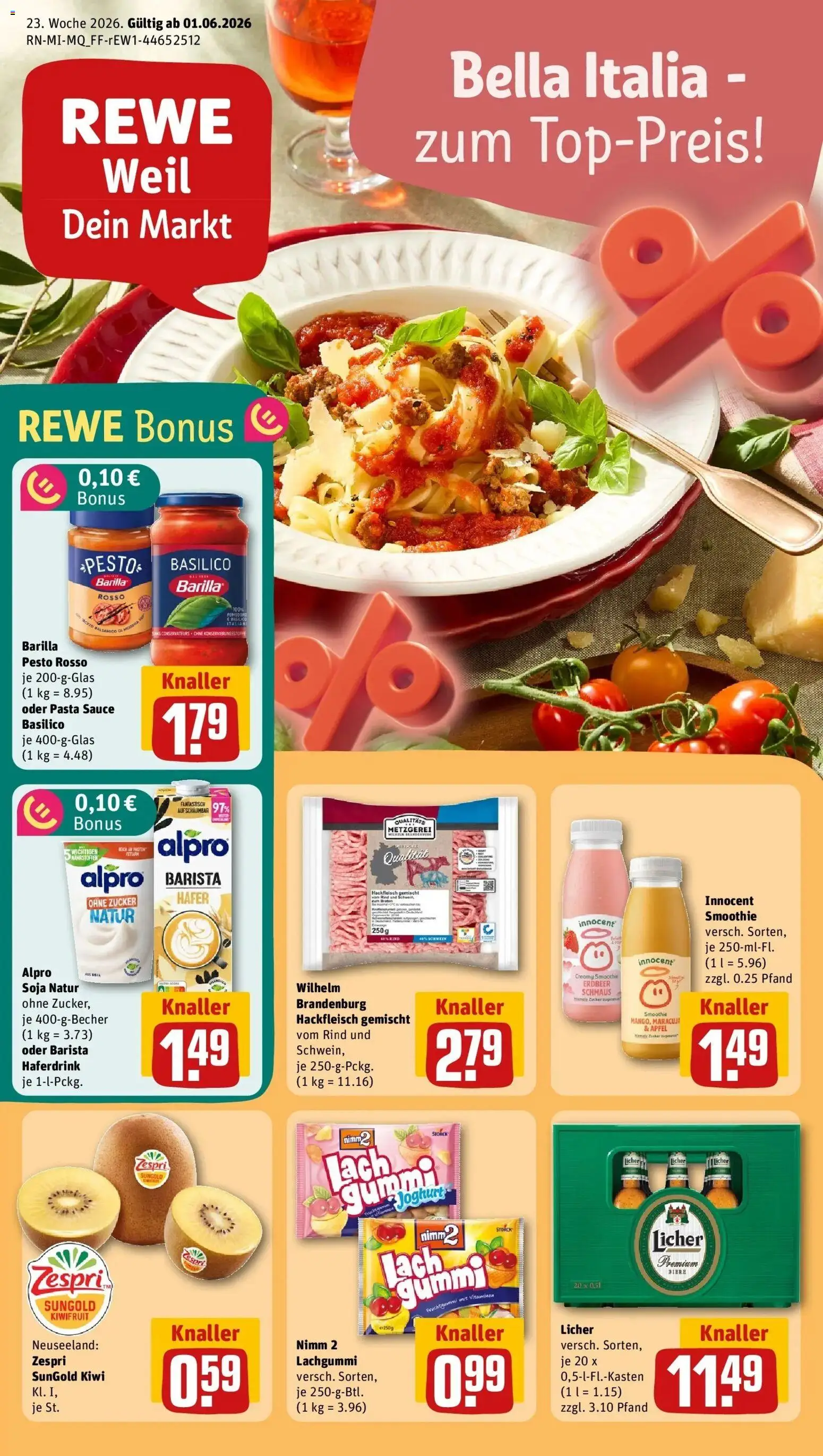 Vorschau von dem Prospekt des Geschäftes Rewe, gültig ab dem 01.06.2026