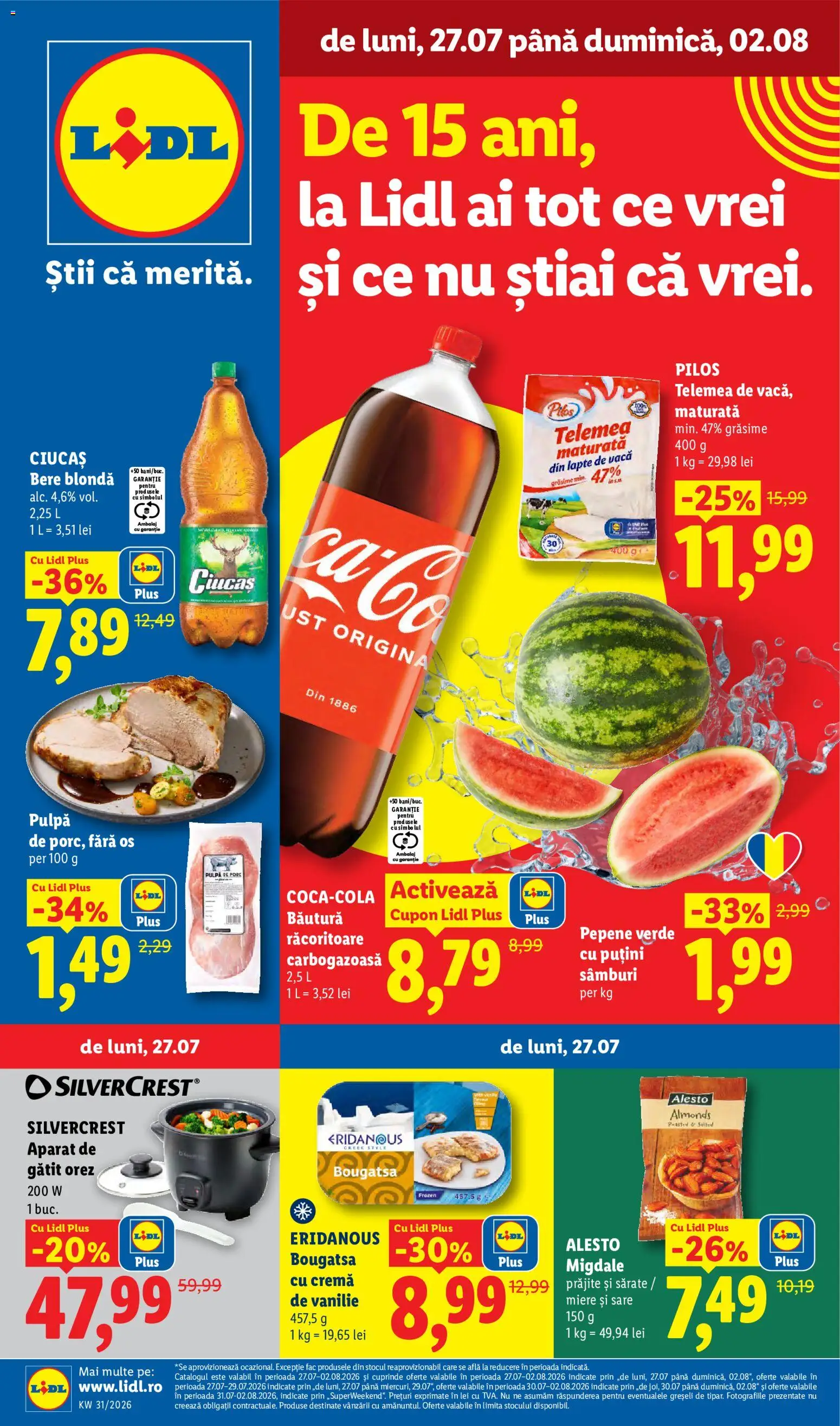 Previzualizarea de cataloage: Lidl Lidl Catalog valabil de la 27.07.2026
