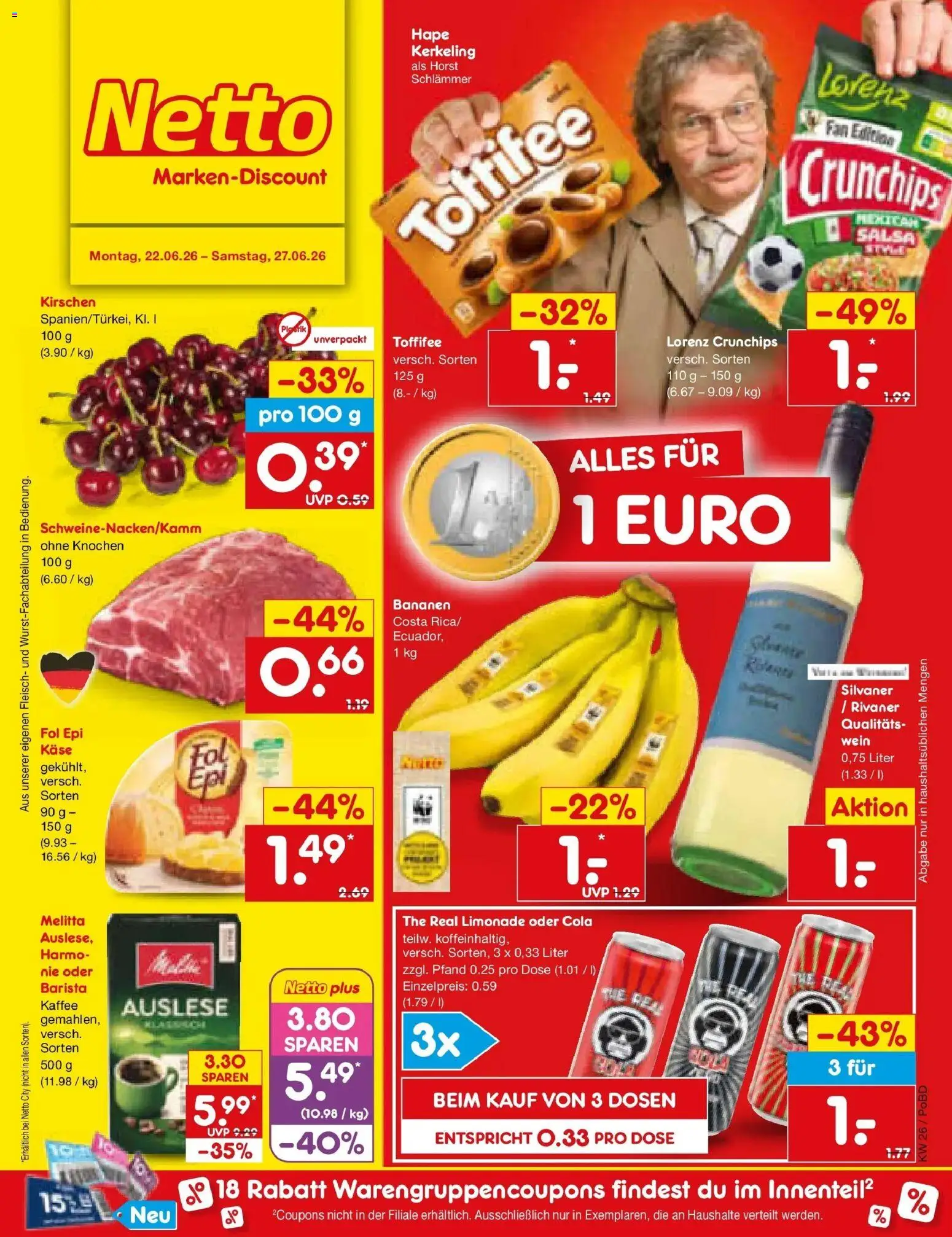 Vorschau von dem Prospekt des Geschäftes Netto Marken-Discount, gültig ab dem 22.06.2026