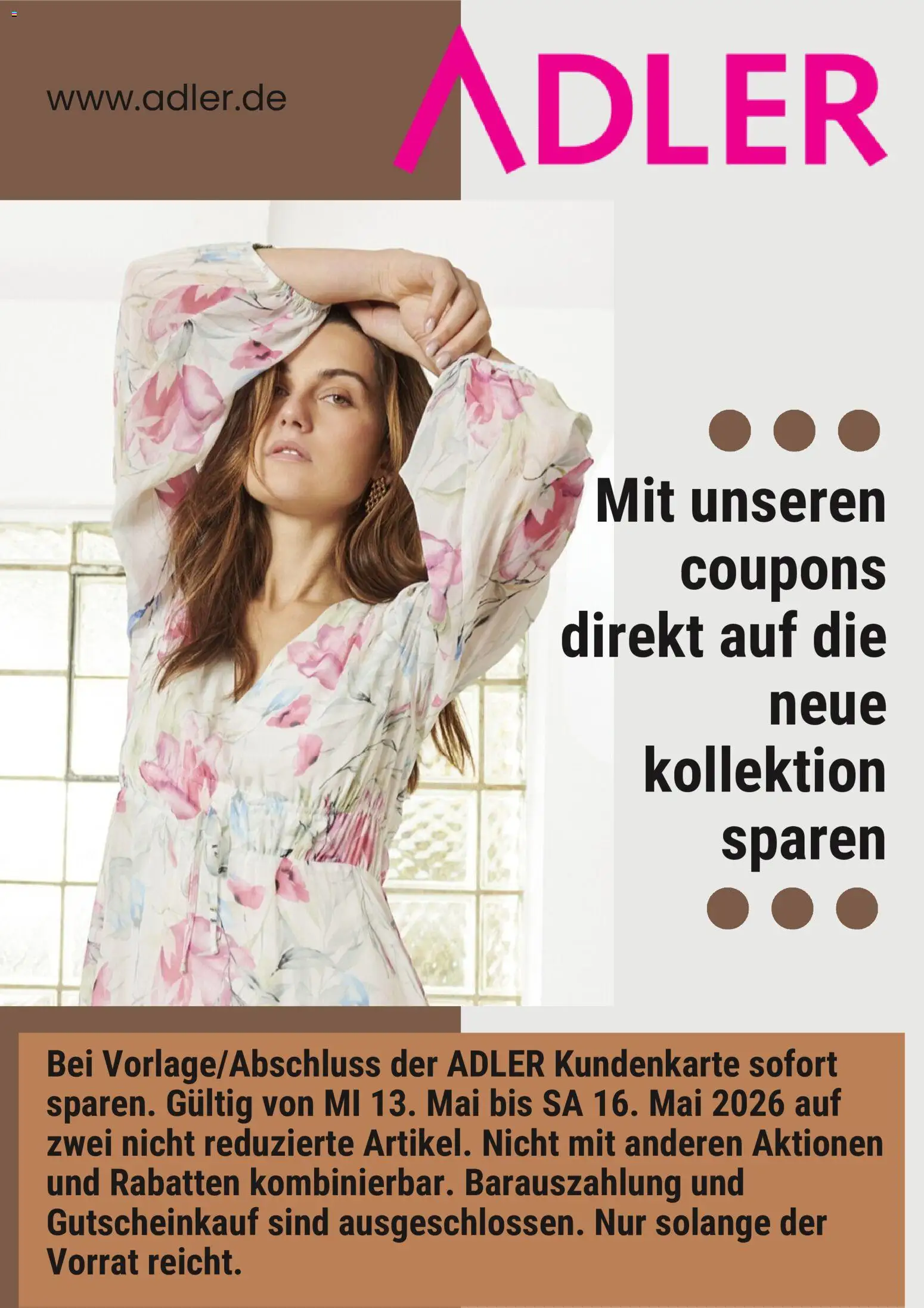Vorschau von dem Prospekt des Geschäftes Adler, gültig ab dem 08.05.2026