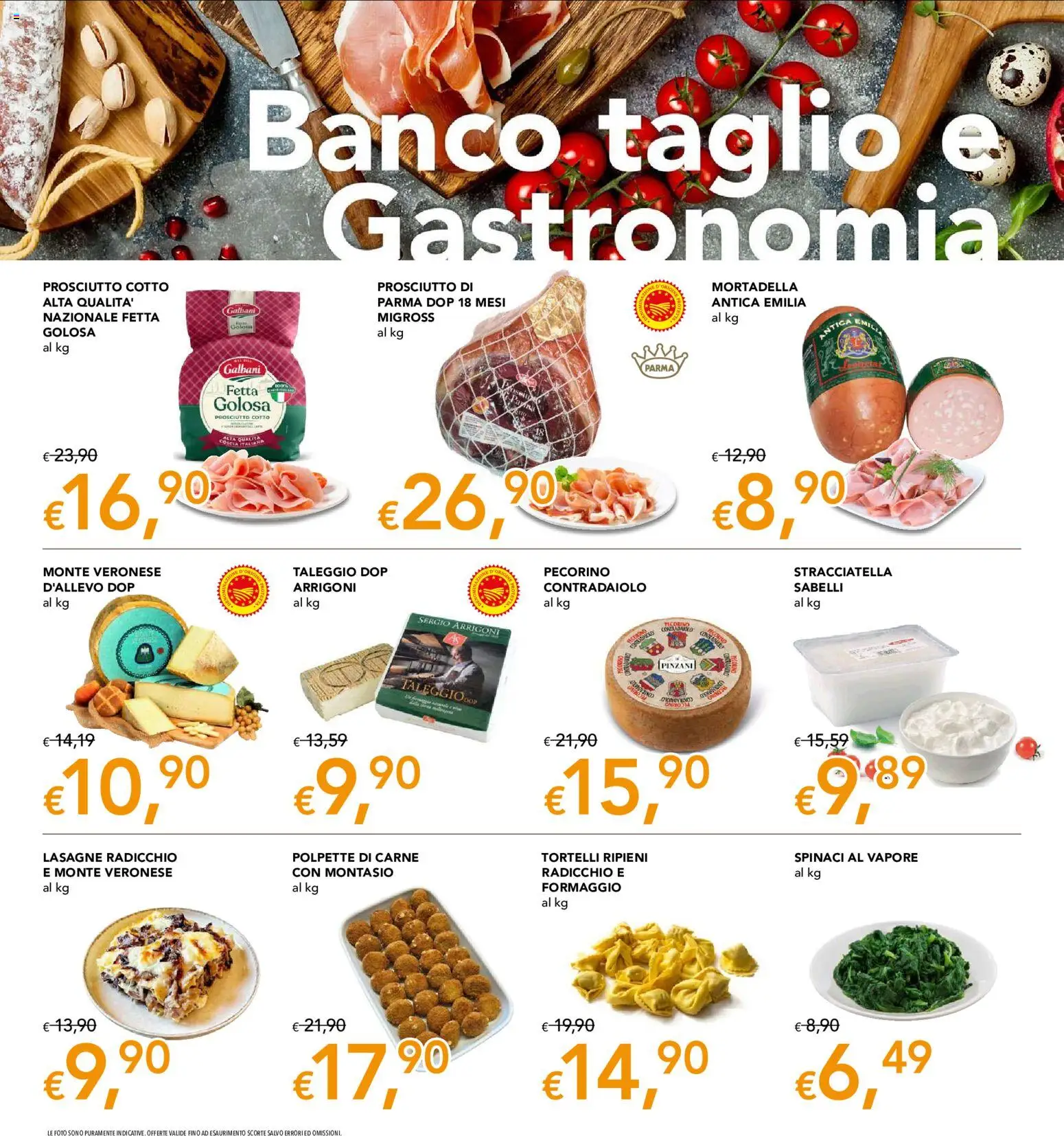 Anteprima dell'opuscolo Migross volantino dal negozio Migross valido da 22/10/2026 - Polpette, Formaggio, Mortadella, Stracciatella, Prosciutto Cotto, Pecorino, Spinaci, Taglio