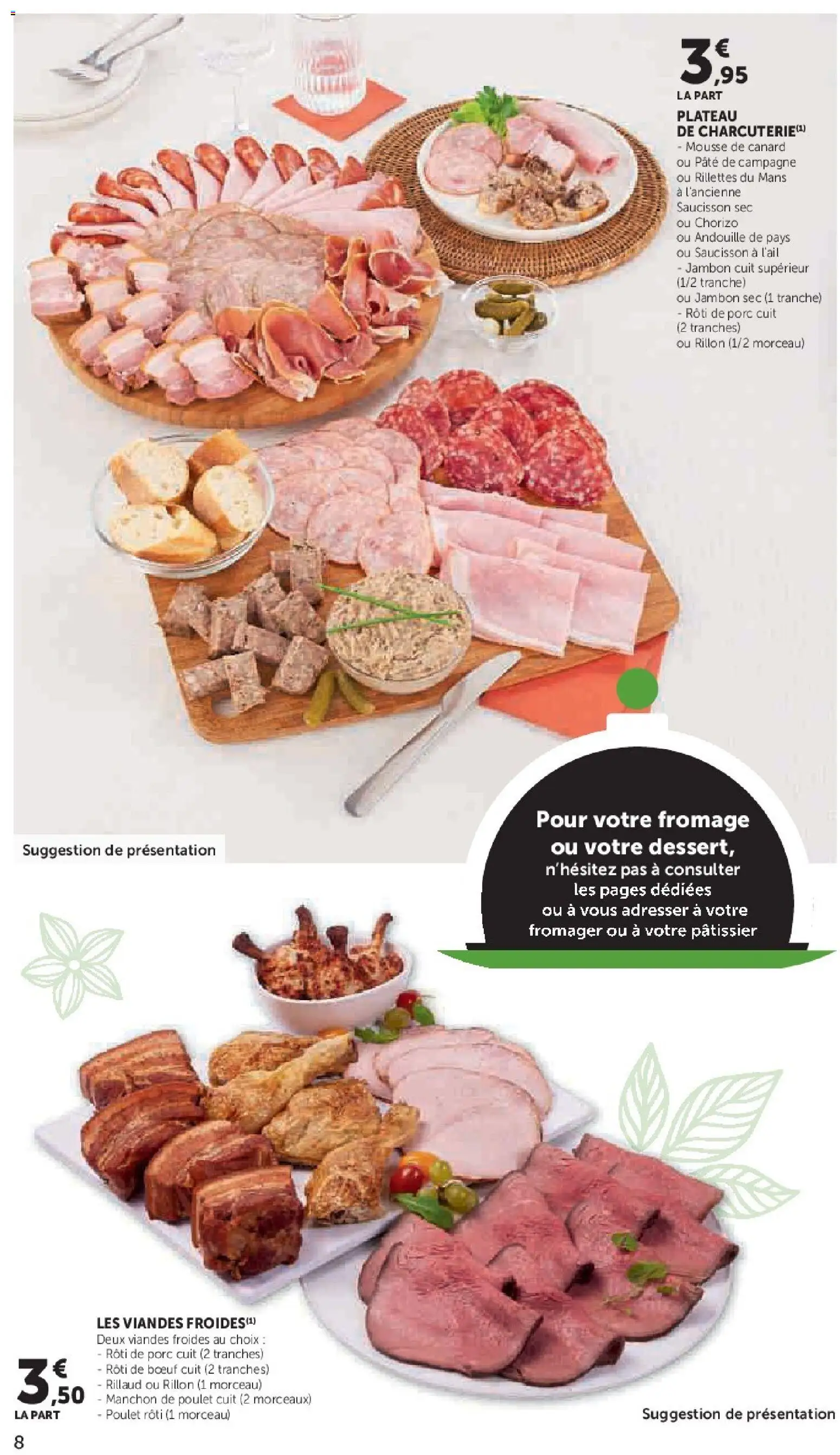 Prévisualisation de Super U - La carte Printemps Été du magasin Super U formulaire valide 03/03/2026 - Poulet, Canard, Pâte, Rôti de bœuf, Jambon, Mousse, Plateau, Porc