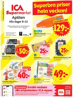 Förhandsgranska reklamblad ICA Supermarket erbjudanden från butik ICA Supermarket gäller från 20/07/2026