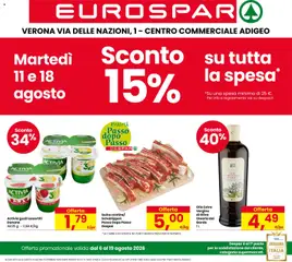 Anteprima dell'opuscolo Eurospar volantino Verona dal negozio Eurospar valido da 06/08/2026