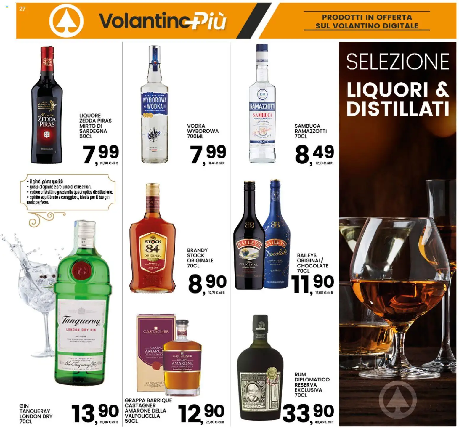 Anteprima dell'opuscolo Interspar volantino dal negozio Interspar valido da 22/10/2026 - Gin, Vodka, Profumo, Baileys, Grappa, Brandy, Liquore, Erbe