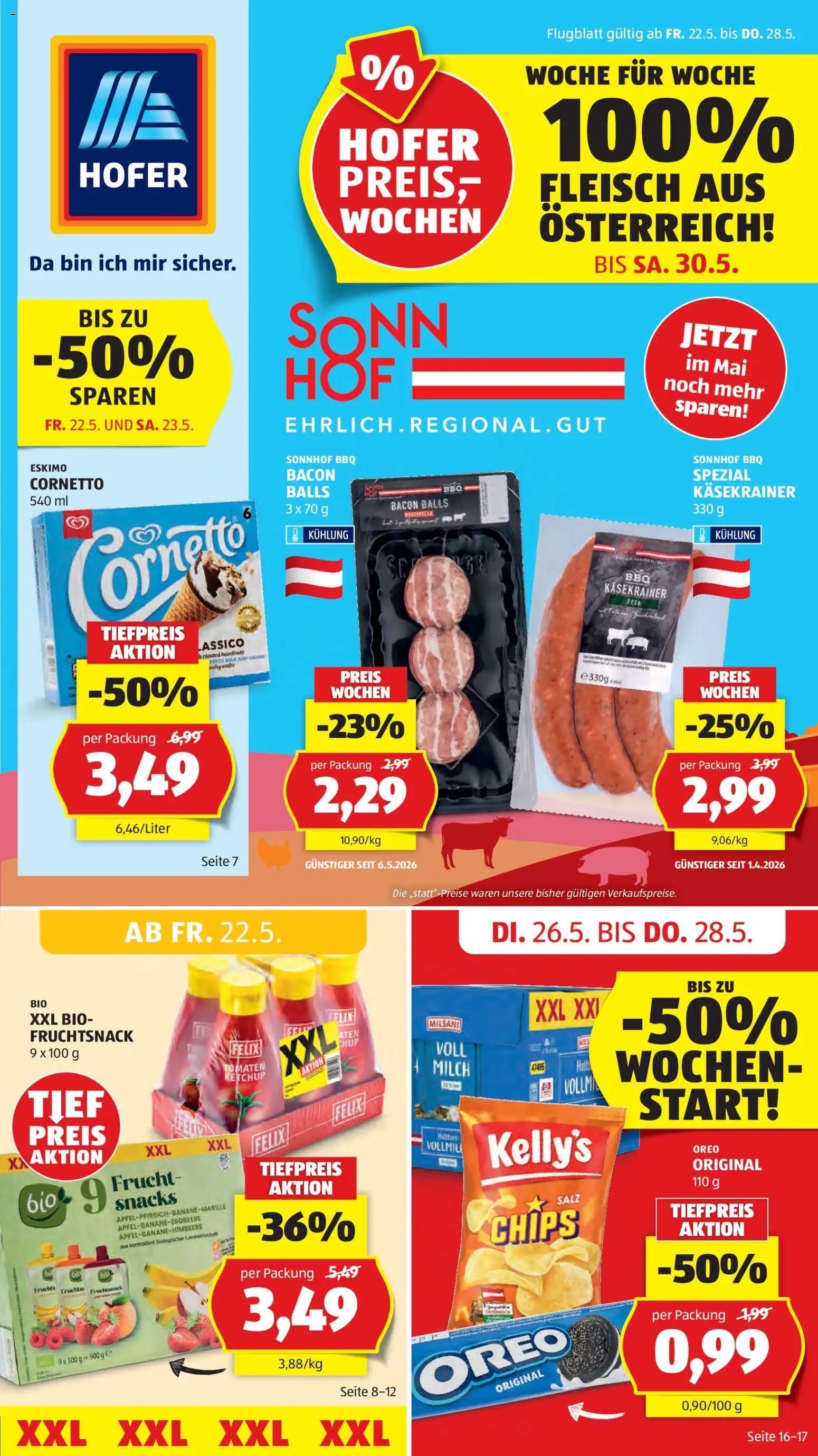 Vorschau der Angebote: Hofer Hofer Flugblatt gültig ab 22.05.2026