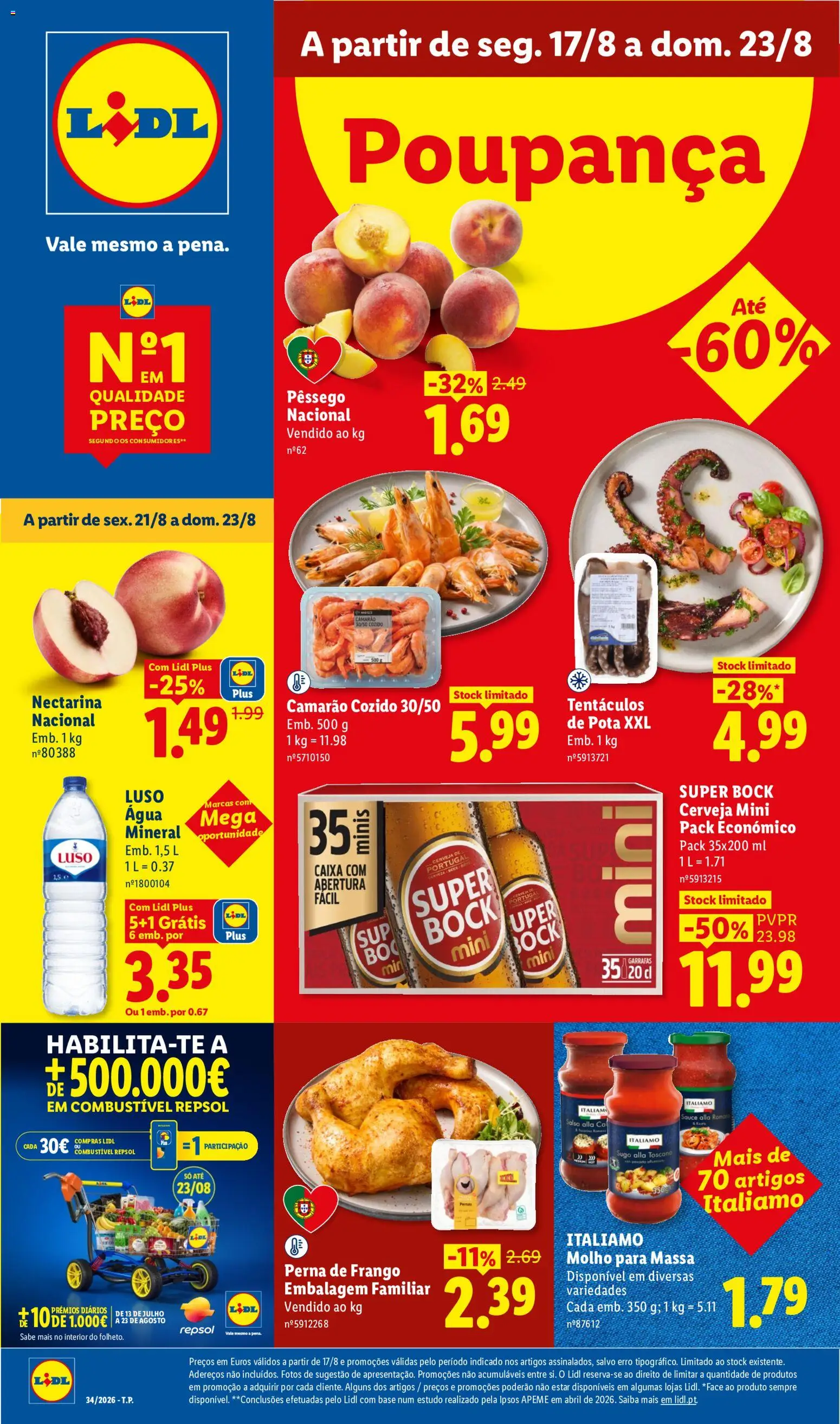 Pré-visualização do folheto da loja Lidl válida a partir de 17/08/2026