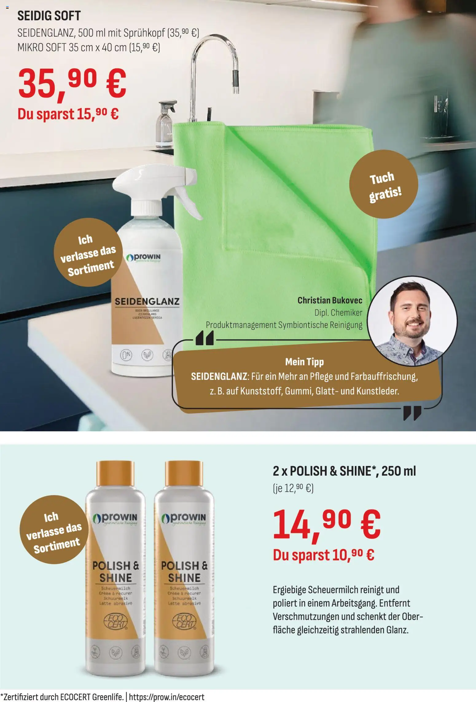 Vorschau von dem Prospekt des Geschäftes Prowin, gültig ab dem 01.02.2026 - Creme
