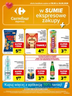 Pogląd gazetki "Carrefour gazetka - Express II" ze sklepu Carrefour ważnej od 18.08.2026