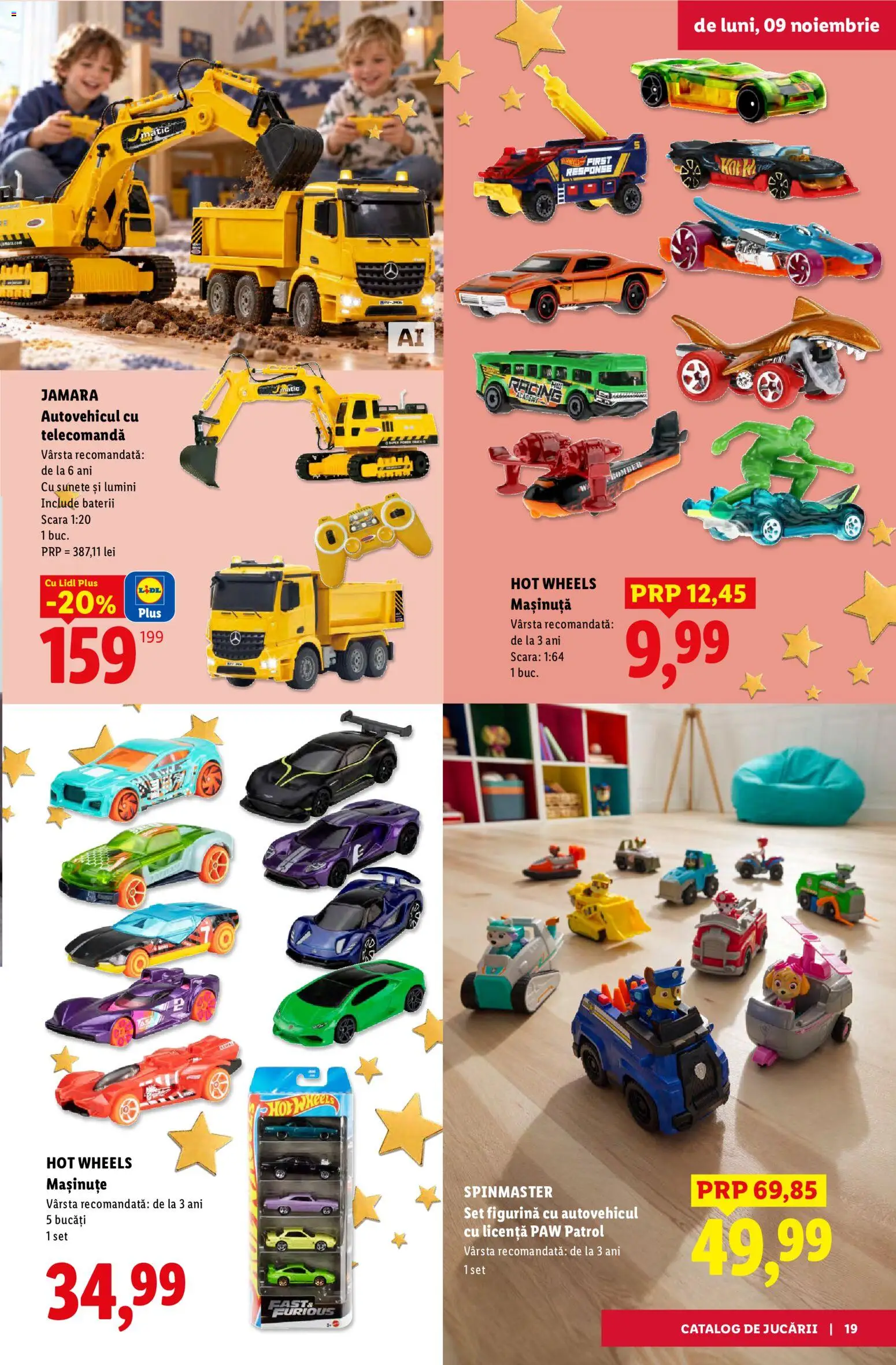 Previzualizarea de cataloage: Lidl Lidl Catalog De jucării valabil de la 02.11.2026 - Plus, Scară, Baterii, Lumini